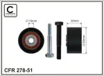 CAFFARO Seade-/juhtrull,  hammasrihm 278-51
