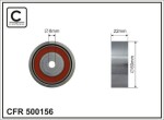 CAFFARO Seade-/juhtrull,  soonrihm 500156