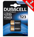 CR123 3V 1550mAh LIITIIUMpatarei 2tk