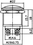 käivituslüliti metall12v 20a 19mm