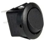 ümmargune lüliti must 10a&12v või 5a&24v, 20mm