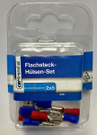 Juhtmeotsikute komplekt 10tk (2x5) sinised ja punased 