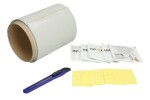 komplekt tendi parandamiseks (1 x teip H-Plast Roll 220x14cm, 5x määrdeeemaldus lapp, 5x paber abrasiivne, kasutusjuhend, värv hall)