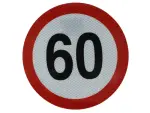 kiirusepiirangu märk kleebis  60km/h ( läbimõõt 20 cm, helkur)