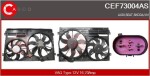 CASCO Elektrimootor,  radiaatoriventilaator Brand New HQ 12V CEF73004AS