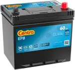  Стартерная аккумуляторная батарея CENTRA EFB 12V 60Ач 520A CL604