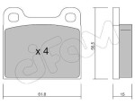 CIFAM  Piduriklotsi komplekt,ketaspidur 822-003-0