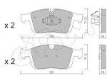CIFAM Piduriklotsi komplekt,  ketaspidur 822-1188-0