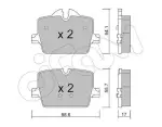 CIFAM  Комплект тормозных колодок, дисковый тормоз 822-1265-0