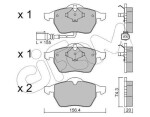 CIFAM Piduriklotsi komplekt,  ketaspidur 822-181-4