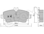 CIFAM  Комплект тормозных колодок, дисковый тормоз 822-310-1