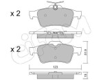 CIFAM Piduriklotsi komplekt,  ketaspidur 822-337-3