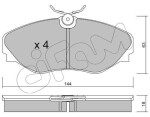 CIFAM  Комплект тормозных колодок, дисковый тормоз 822-338-0