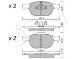 CIFAM Piduriklotsi komplekt,  ketaspidur 822-533-0