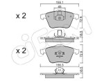 CIFAM Piduriklotsi komplekt,  ketaspidur 822-549-3