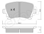 CIFAM  Piduriklotsi komplekt,ketaspidur 822-553-0
