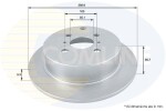 COMLINE Piduriketas COATED ADC01104