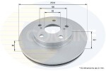 COMLINE Piduriketas COATED ADC01139V