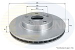 COMLINE Piduriketas COATED ADC01154V