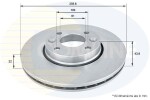 COMLINE Piduriketas COATED ADC0266V