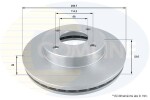 COMLINE Piduriketas COATED ADC0289V