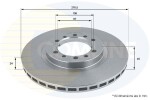 COMLINE Piduriketas COATED ADC0336V