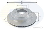 COMLINE Piduriketas COATED ADC0360V