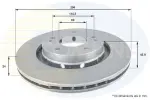 COMLINE Piduriketas COATED ADC0370V