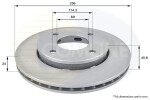COMLINE Piduriketas COATED ADC0374V