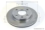 COMLINE Piduriketas COATED ADC0440V