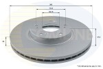COMLINE Piduriketas COATED ADC0552V