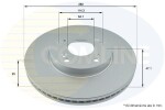 COMLINE Piduriketas COATED ADC0576V