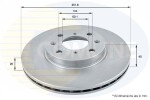 COMLINE Piduriketas COATED ADC0922V