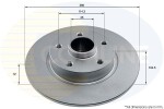 COMLINE Piduriketas COATED ADC1164