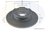 COMLINE Piduriketas COATED ADC1264