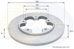 COMLINE Piduriketas COATED ADC1268