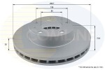 COMLINE Piduriketas COATED ADC1572V