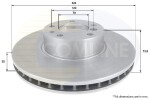 COMLINE Piduriketas COATED ADC1735V