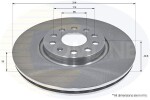 COMLINE Piduriketas COATED ADC2601V