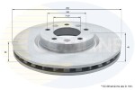 COMLINE Piduriketas COATED ADC2725V