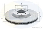 COMLINE Piduriketas COATED ADC2727V