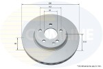 COMLINE Piduriketas COATED ADC2818V