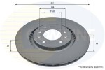 COMLINE Piduriketas COATED ADC2847V