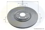 COMLINE Piduriketas COATED ADC2923V