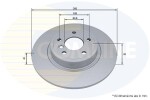 COMLINE Piduriketas COATED ADC2932