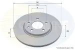 COMLINE Piduriketas COATED ADC2967V