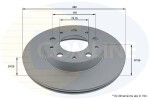 COMLINE Piduriketas COATED ADC4002V