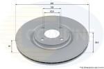 COMLINE Тормозной диск COATED ADC4008V