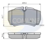 COMLINE Piduriklotsi komplekt,  ketaspidur CBP01034