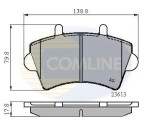 COMLINE Piduriklotsi komplekt,  ketaspidur CBP01035